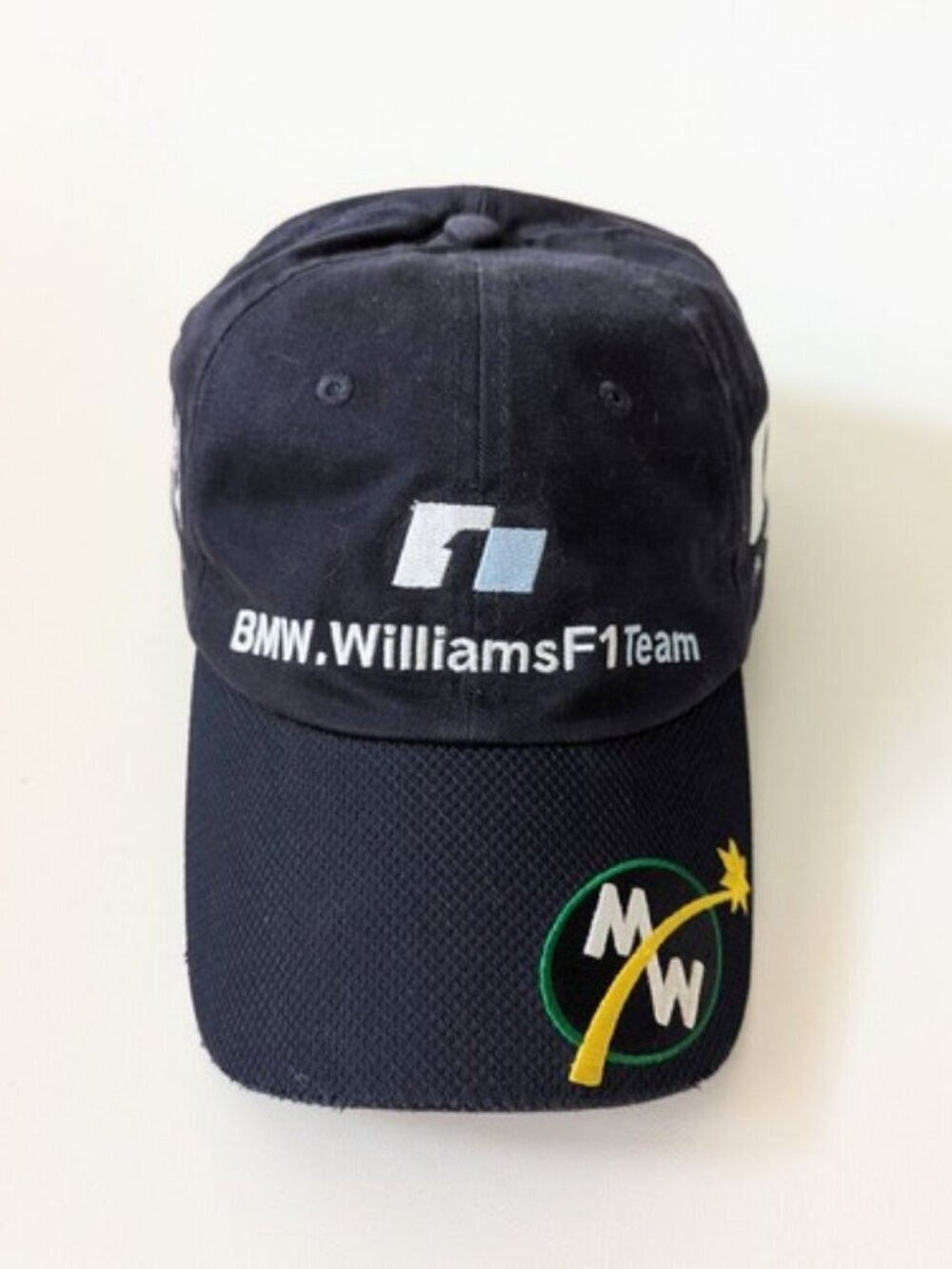 Vtg Williams F1 Team Baseball Cap Navy Mark Webber Signature Embroidered Youth